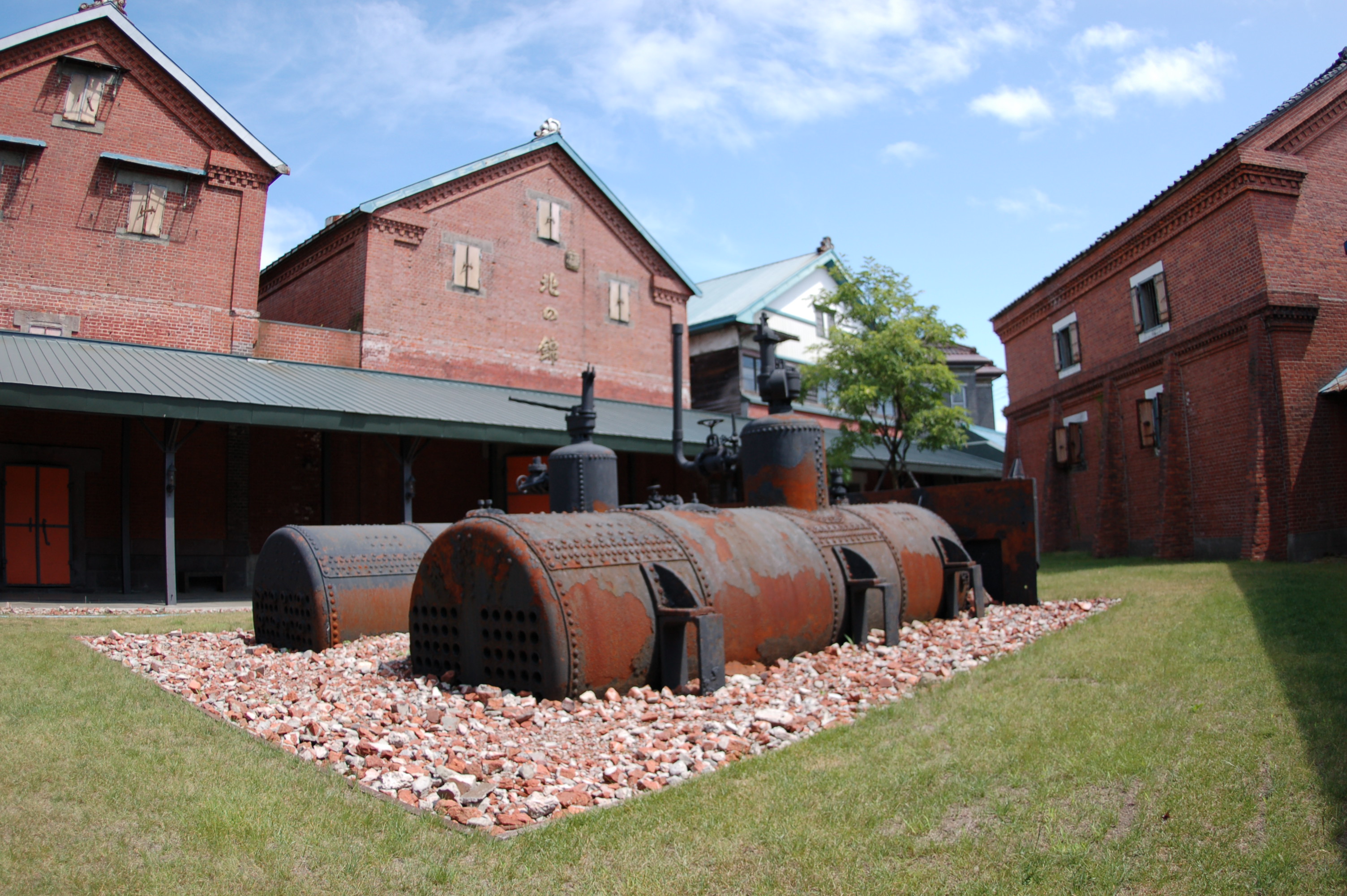 courtyard 中庭・御湯沸し of the brewery sake brew brewer